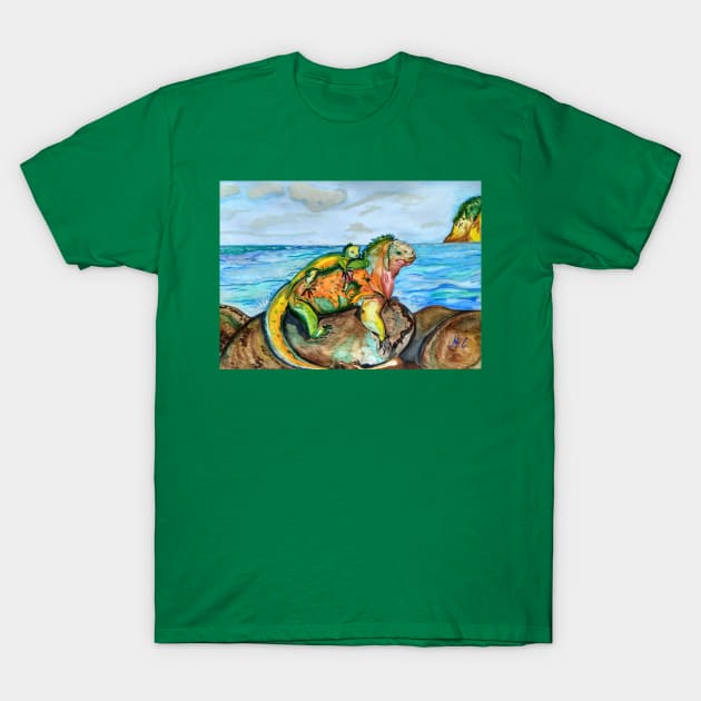 Iguana T-Shirt by mariasibireva